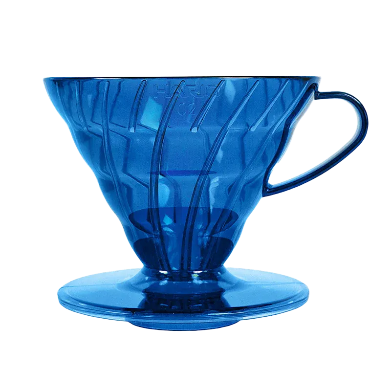 Hario 02 pourover, blue plastic