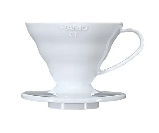 Pourover hario 02, white  plastic